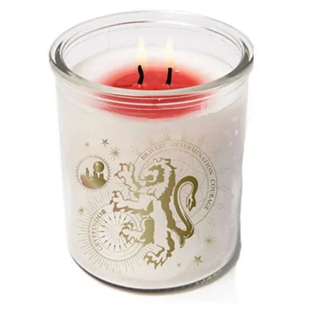 Warner Bros. Gryffindor Color-Changing Candle - White, Brown, Gold